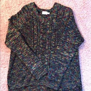 Green and red sweater